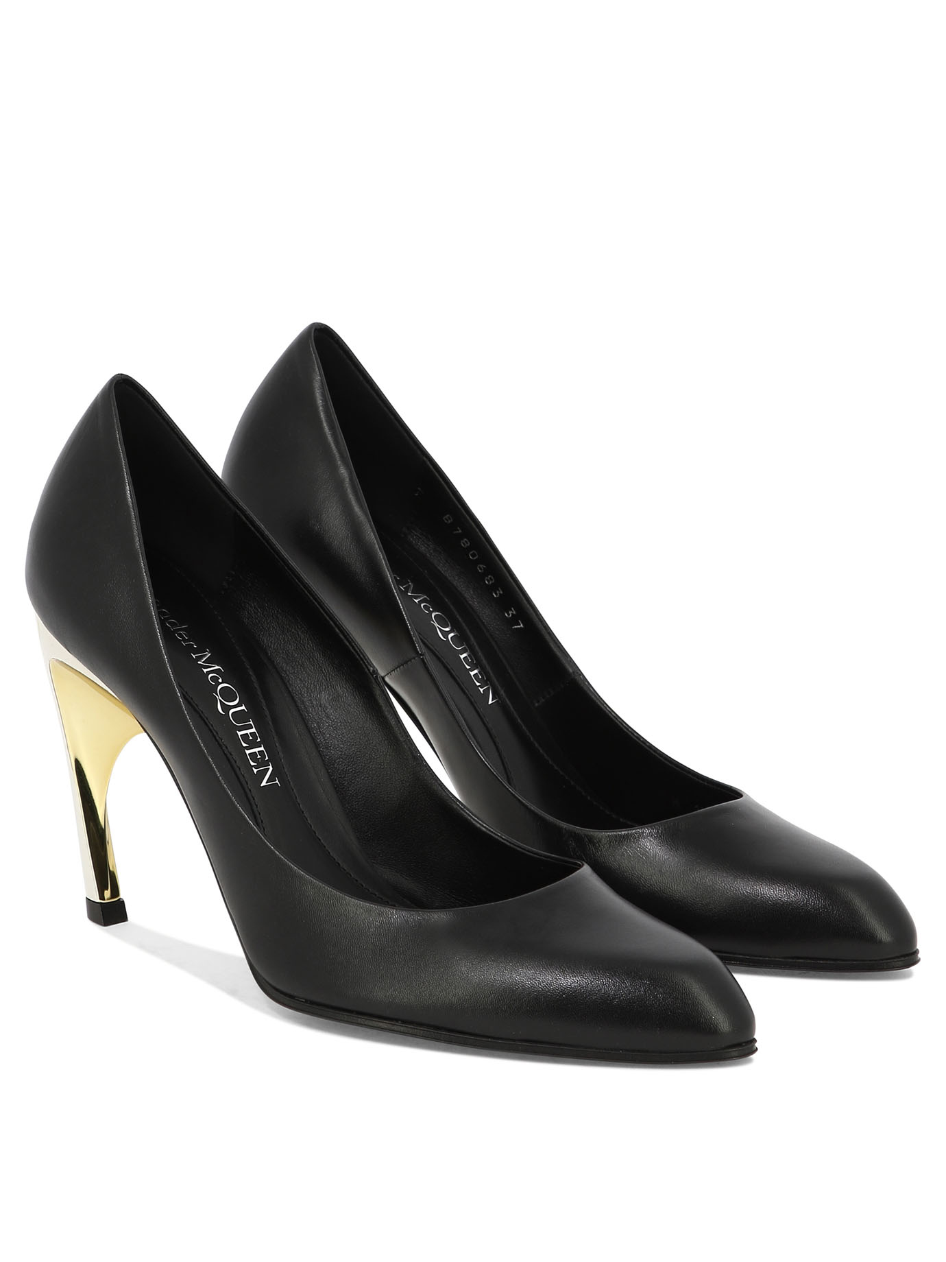 ALEXANDER MCQUEEN Black   Armadillo pumps